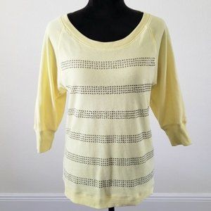 Victorias secret supermodel essentials rhinestone yellow pullover sweater large